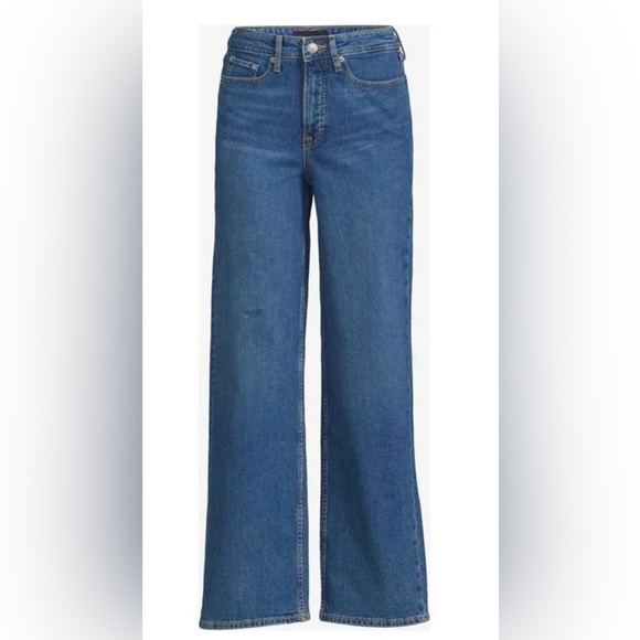 Free Assembly “The Full Wide Straight” Blue Jeans size 6 - Picture 4 of 9